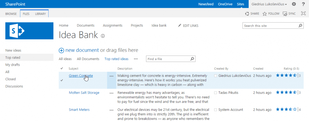 Sharepoint sprendimas